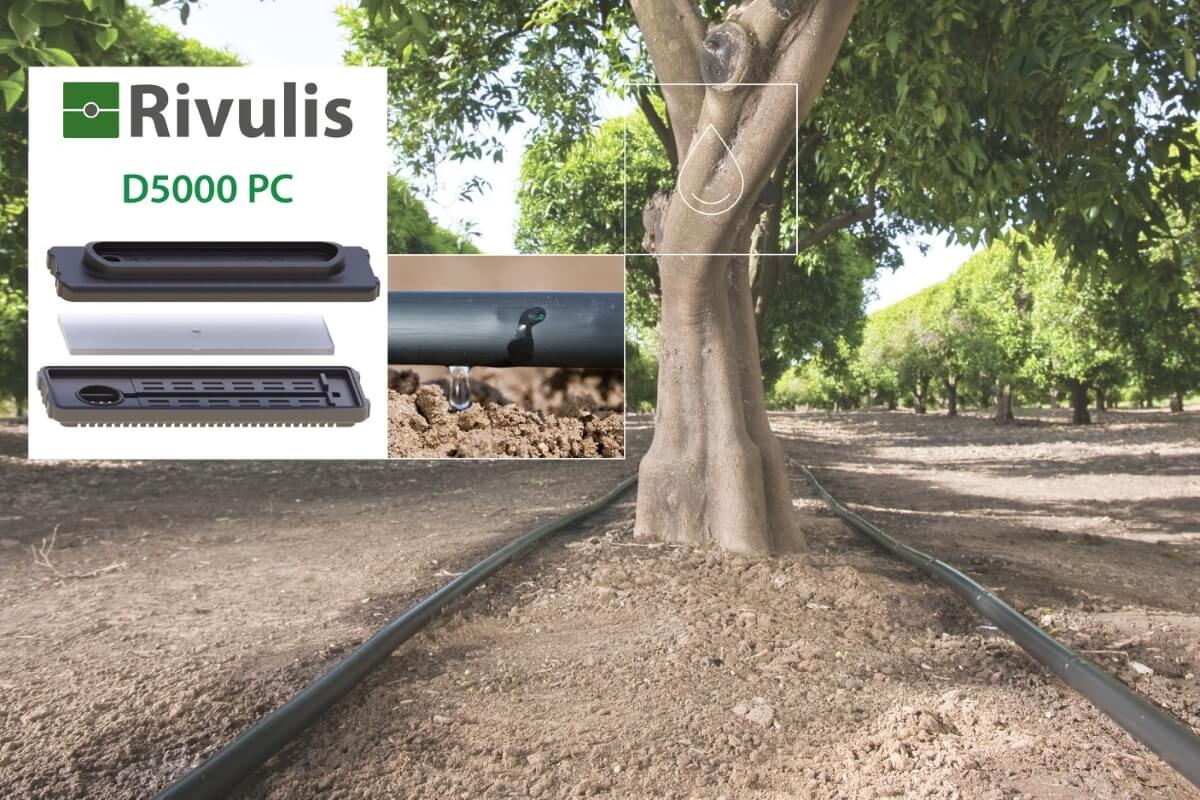 Rivulis D5000 PC è l'ala gocciolante ideale per grandi superfici anche su terreni in pendenza